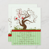 Invitation à la fête de Noël de l'arbre à chanter (Devant / Derrière)