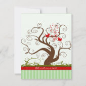 Invitation à la fête de Noël de l'arbre à chanter (Dos)