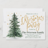 Invitation à la fête de Noël de l'arbre de pin (Devant)