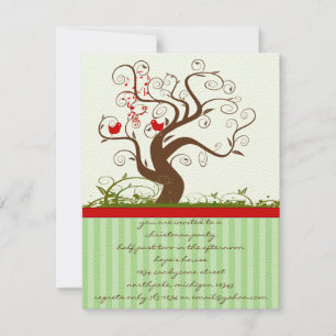 Invitation à la fête de Noël de l'arbre tourbillon
