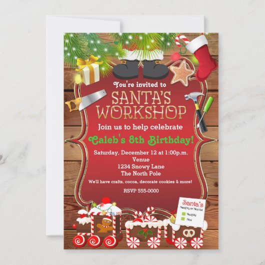 Invitation à la fête de Noël de l'atelier du Père  (Devant)