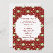 Invitation à la fête de Noël de l'éléphant blanc (Dos)