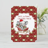Invitation à la fête de Noël de l'éléphant blanc (Debout devant)