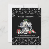 Invitation à la fête de Noël de l'éléphant blanc (Devant)