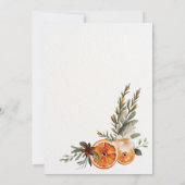 Invitation à la fête de Noël de l'entreprise (Dos)