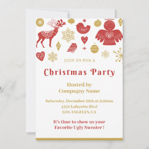 Invitation à la fête de Noël de l'entreprise Or Ro
