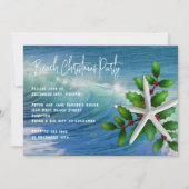 Invitation à la fête de Noël de l'océan aux étoile (Devant)