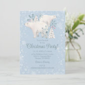 Invitation à la fête de Noël de l'ours polaire (Debout devant)