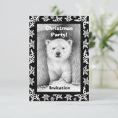 Invitation à la fête de Noël de l'Ours polaire (Debout devant)