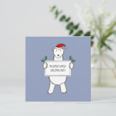 Invitation à la fête de Noël de l'ours polaire per (Debout devant)