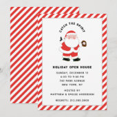 Invitation à la fête de Noël de Noël (Devant / Derrière)