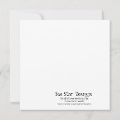 Invitation à la fête de Noël de Noël de Noël (Dos)