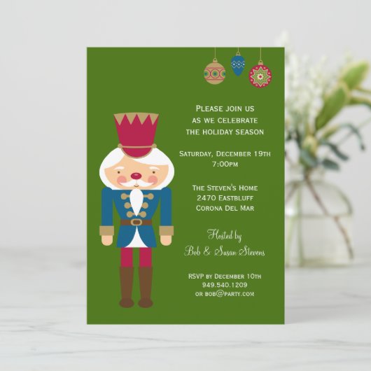 Invitation à la fête de Noël de Nutcracker (Debout devant)