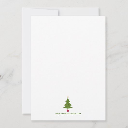 Invitation à la fête de Noël de Nutcracker (Dos)