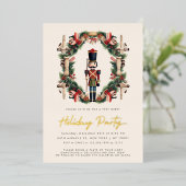 Invitation à la fête de Noël de Nutcracker rouge (Debout devant)