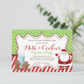 Invitation à la fête de Noël de Père Noël (Debout devant)