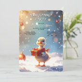 Invitation à la fête de Noël de Petit Canard (Debout devant)