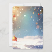 Invitation à la fête de Noël de Petit Canard (Dos)