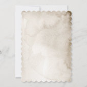 Invitation à la fête de Noël de Pin Cone rustique (Dos)