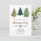 Invitation à la fête de Noël de Pine Tree (Debout devant)