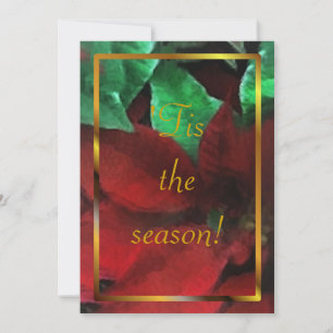 Invitation à la fête de Noël de Poinsettias