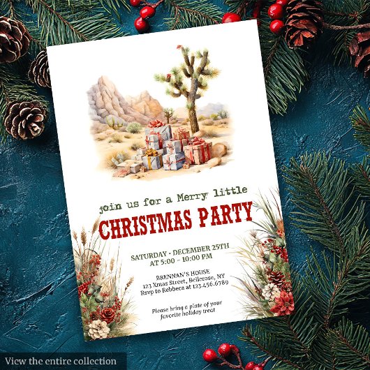 Invitation à la fête de Noël de Prairie Ranch