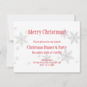 Invitation à la fête de Noël de Red Bow (Dos)