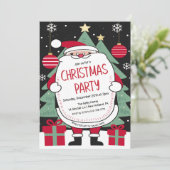 Invitation à la fête de Noël de Santa (Debout devant)