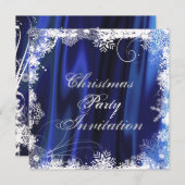 Invitation à la fête de Noël de Snowflake (Devant / Derrière)
