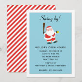 Invitation à la fête de Noël de softball (Devant / Derrière)