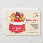 Invitation à la fête de Noël de Toy Drive (Devant)