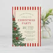 Invitation à la fête de Noël de vacances (Debout devant)