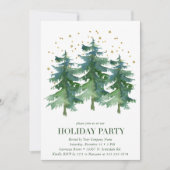 Invitation à la fête de Noël de Winter Forest Comp (Devant)
