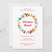 Invitation à la fête de Noël d'échange de cadeaux (Devant)