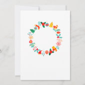 Invitation à la fête de Noël d'échange de cadeaux (Dos)