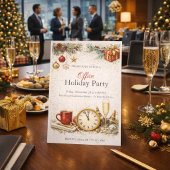 Invitation à la fête de Noël d'entreprise