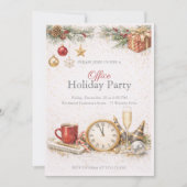 Invitation à la fête de Noël d'entreprise (Devant)