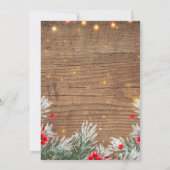 Invitation à la fête de Noël d'entreprise Winter G (Dos)