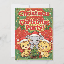 Invitation à la fête de Noël des animaux de la sav