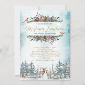 Invitation à la fête de Noël des animaux des bois (Devant)