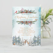 Invitation à la fête de Noël des animaux des bois (Debout devant)