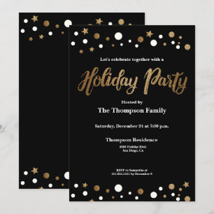 Invitation à la fête de Noël des Fêtes de famille
