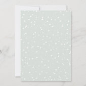 Invitation à la fête de Noël des neiges du mignon  (Dos)