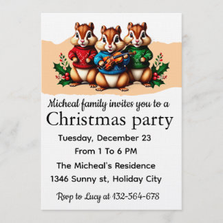 Invitation à la fête de Noël des Tamias