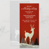 Invitation à la fête de Noël d'hiver (Devant / Derrière)