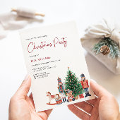 Invitation à la fête de Noël d'hiver de vacances