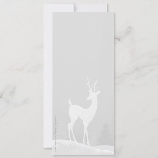 Invitation à la fête de Noël d'hiver (prune) (Dos)