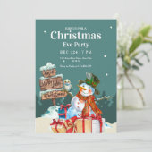 Invitation à la fête de Noël, dîner de la veille d (Debout devant)