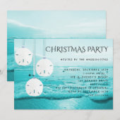Invitation à la fête de Noël Dollars de Sable de l (Devant / Derrière)