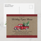 Invitation à la fête de Noël du camion et de l'arb (Devant / Derrière)